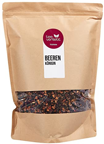 teeverliebt – Lös fruktte bär drottning 1000 g I fruktte lös I läcker komposition av teblandningen med hallon jordgubbar björnbär I högkvalitativt te löst 1 kg