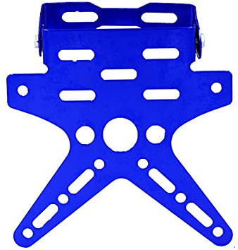 Motorrad Nummer Kennzeichenhalter, Asudaro Motorrad Lizenz Kennzeichen Halter Halterung Einstellbare Nummernschildhalter Universal Aluminiumlegierung Rahmen Halter,Blau