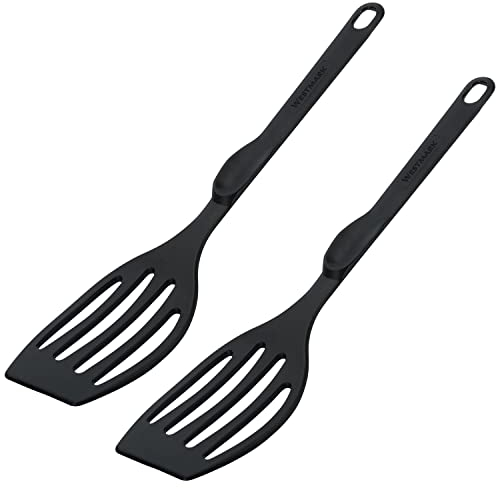 Westmark 2 Pfannenwender, Länge je: 28,3 cm, Kunststoff, Flonal, Schwarz, 203522E3