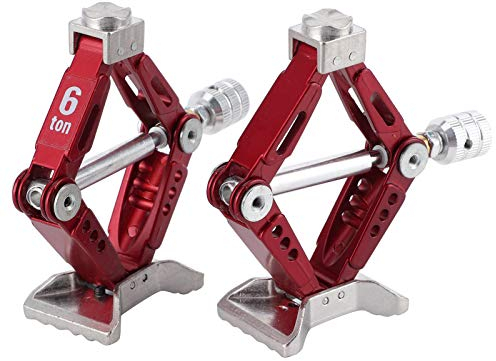 Cric de Voiture RC 2 Pièces, RC en Métal, Supports de Cric Cric de Levage Cric de Levage Réglable Losange Universel