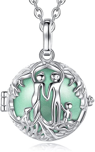 CELESTIA Bola Grossesse, Bola de Grossesse Collier Argent pour Femme Enceinte, Bijou Maternité, Cadeau pour Future Maman et Bébé