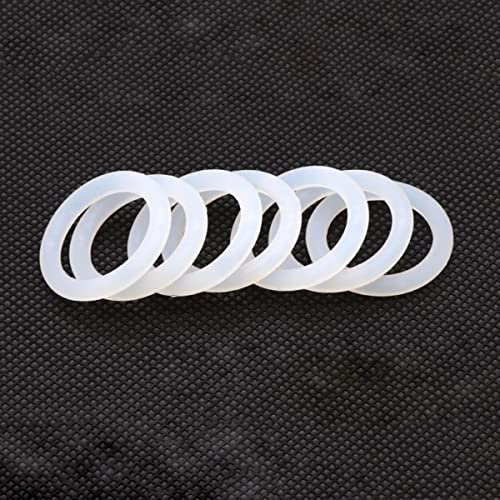 10 Stück O-Ring-Dichtung CS 5 mm AD 15~150 mm Silikonkautschuk-isolierte wasserdichte Unterlegscheibe Runde Form Weiß-OD 30 mm ID 20 mm, Weiß, CS 5,0 mm
