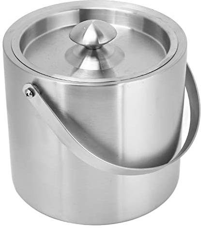 Seau à Glace Isotherme, Seau à Glace Inox Antidérapant pour