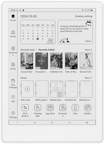 Meebook M8 | 7.8 eReader | HD 300PPI Eink Screen | Octa-core 2.2Ghz | 4+64G | 1TB TF Slot Expansion | Android14 | WiFi | BT5.2 | Double Microphone/Speakers | G-Sensor | Support Google Play | White