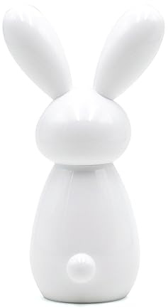 Bisetti Icons - Macinino per sale, pepe o spezie in legno di faggio laccato bianco, 19,5 cm