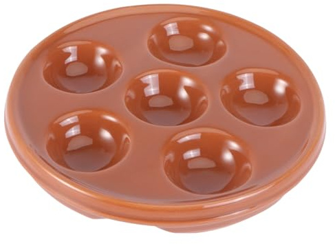 LIFKOME Keramik Schnecken Servierschale Schneckenteller Küchen Servierutensil Schnecken Backform Spülmaschinenfest Hochtemperaturbeständig