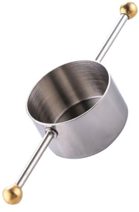 Cabilock 1 Pc misurino da misurini in metallo misura cocktail Misurino per cocktail da ml Misurino da ml per barman whisky tazza di oncia misurino in acciaio inossidabile Bicchiere