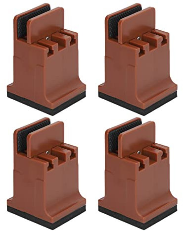 ANKROYU 4PCS Alzate Per Mobili Regolabili con Morsetto a Vite, Alzate Per Divano Per Gambe dei Mobili, Alzate Per Divano in Gomma Per Mobili Pesanti(B)