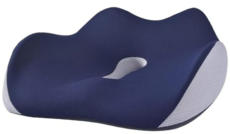 Fulenyi Coussin Coccyx Anti Escarre Fessier, Coussin de Siège Orthopédique Ergonomique Mémoire de Forme pour Soulager Douleurs Dos, Hanches et Coccyx, pour Fauteuil Bureau, Voiture