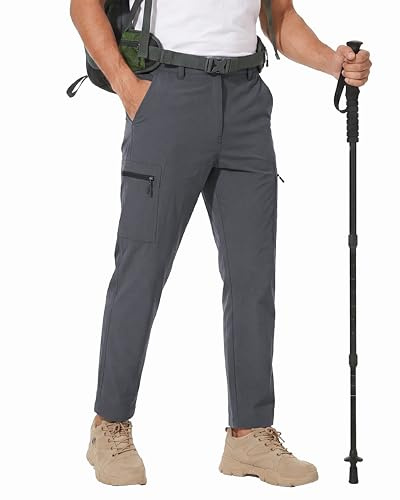 NATUVENIX Wanderhose Herren Stretch Reisenhose wasserabweisend Cargohose