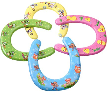Potty Training Toilet Seat Toilettensitz aus PVC für Kinder 4 Stück | Rutschfeste Griffe, Weiche Sitzauflage, Hohe Passform, für Zuhause und Toilettentraining