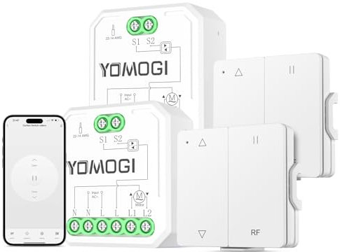 2 Pack Módulo de persiana enrollable conectada con mando a distancia RF