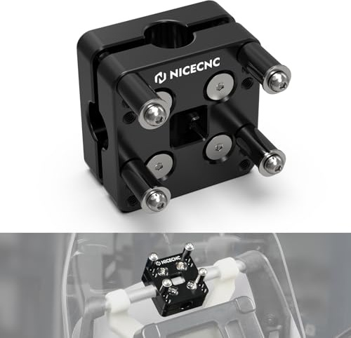 NICECNC GPS-Halterung, 12 mm, Compatible with Yamaha Tenere 700 XTZ0, Compatible with BMW R1200GS 2014–2019, Siehe Passform, Schwarz