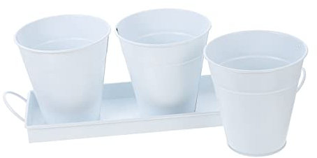 SEWOART Pot De Fleurs pour Balcon Jardinière Contenant pour Bonsaï avec Plateau