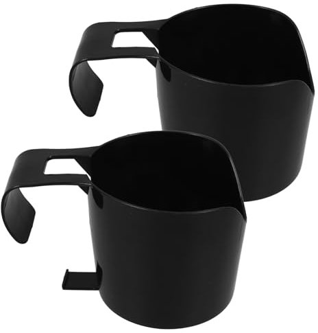 MOBUTOFU Portavasos para Piscina 2 Piezas de PP Negro para Bebidas