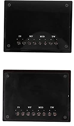 Divisor de altavoces de Gearwell, 2pcs crossover de 3 vías alta potencia 300W, divisor de frecuencia de audio universal, de sonido automovilístico