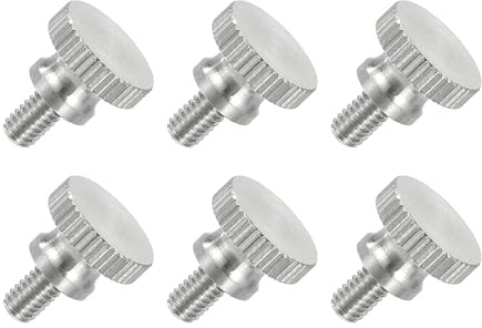 QUARKZMAN 6 PCS Tornillos De Cabeza Estriada Plana M4 X 8mm Tornillos