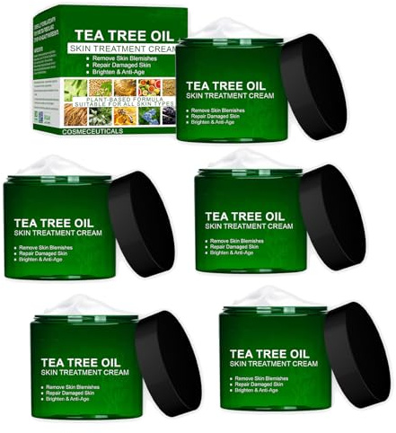 Crema di riparazione dell'olio di tea tree – Crema curativa naturale multiuso per viso, corpo, mani e piedi, crema idratante profonda per pelle secca, screpolata e impurità (5)