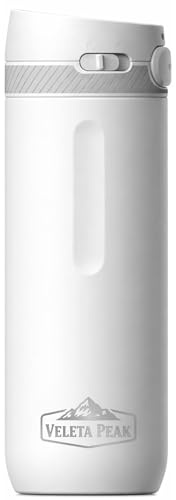 Veleta Peak - Botella Térmica 600ml - Mantiene temperatura 12 horas | Botón de apertura, Boquilla hergonómica, Botella deportiva, Tapón antifugas, Botella gimnasio, 12 horas frio/caliente