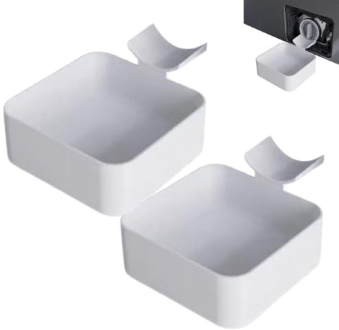 2PCS Washing Machine Drainage Tray, Washing Machine Filter Drain Tray | washer drain pan, Front Load washer Water Catch Tray, leak proof washing machine drip tray, for Basement, Apartment