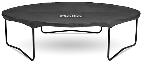 Salta Abdeckplane für Trampolin - ⌀396cm - Rund - Schwarz | Schützt vor Regen, Schnee & Staub, Abdeckung für Outdoor Trampolin, Trampolinschutz für Rundes Trampolin