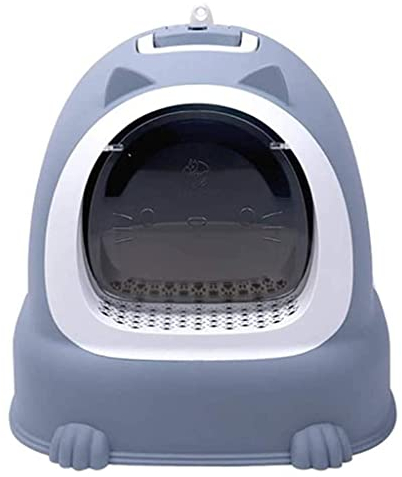 QIAOH Toilette per Gatti con Setaccio, Toilette Plastica per Gatti Chiusa, Anti-Splash Deodorante Lettiere per Gatti Chiuse