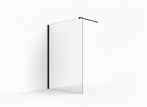 Glaszentrum Hagen - (Typ/Schwarz) 120x200cm Klarglas 10mm Duschwand - Duschabtrennung - Dusche - Walk-In Dusche - ESG - Variante
