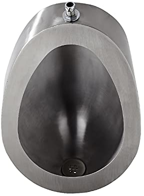 Household items Edelstahlmaterial Smart Sensor Urinal, Längliches Urinal Schwarz Mit Spülventil, Hocheffizientes Urinal Washout Wall Hing, Für Home Hotel Restaurant