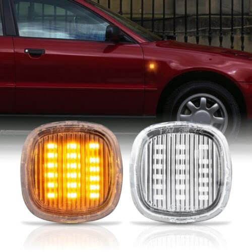 Modifycar LED-Seitenblinker passend für Skoda | Fabia 1+2 99-14 | OCTAVIA 1U 97-04 | RAPID 12-19 | ROOMSTER 06-15 Signalleuchte Canbus SMD Deckenleuchte transparent