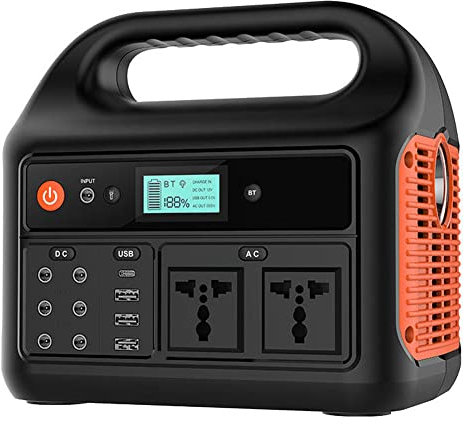 HYQNG 7200mAh Portable Power Station, Solar Generator, 3 Charging Methods with LED Outdoor Lighting for Outdoor Camping Emergency Fishing Travel Party RV Trip with USB DC Outlet Mini Generator