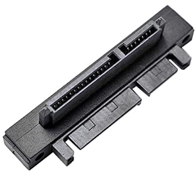 CY 90 graders nedvinklad SATA 22 stift 7+15 hane till SATA 22P hona förlängningsomvandlare adapter
