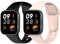 Flenco Cinturino per Xiaomi Redmi Watch 3 - Silicone Sportivo - Impermeabile - Regolabile 14-22 cm - Rosa + Nero