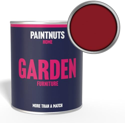 Paintnuts Garden Furniture Paint - RAL-3003 - RUBY RED Matt 250ml Tin