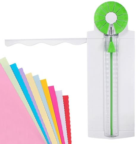 12 in1 Papierschneider Kantenschneider Dekorativer Rand Papierschneider | Papierschneider Papierschneidemaschine Kantenschneider Werkzeug für Fotokarte Scrapbook Handarbeit Fotoalbum Büro Schule Haus