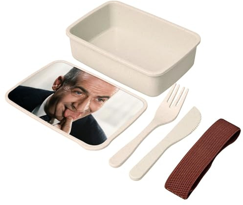 Fabulous Lunch Box - Boite à Repas avec couverts Louis De Funes Sur La Langue Acteur Francais Legende - 700 ml