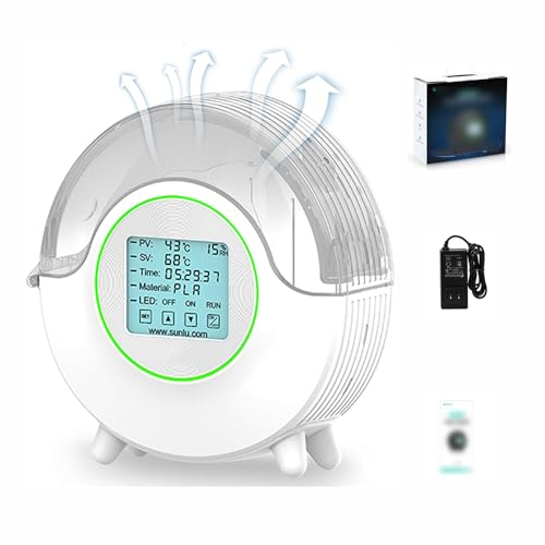 Essiccatore Per Filamenti Per Stampante 3D, Con Touch Screen Da 4,6 Pollici, Temperatura Regolabile Da 0°C a 70°C E Riscaldamento Completo a 360°, Per Rimuovere L'umidità, Adatto a Vari Diametri