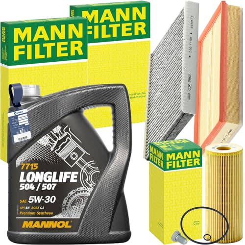 Inspektionspaket + 5W-30 Öl passend für 1.9 TDI Golf 4 A3 8L