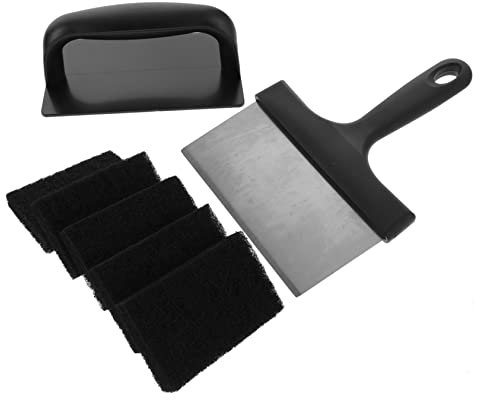 KITANDOVE 1satz Grillrost-reinigungsset Teiliges Set Für Effektive Von Grillrosten Grillbürste Und Spachtel Geeignet Für Porzellan Und Gusseisen