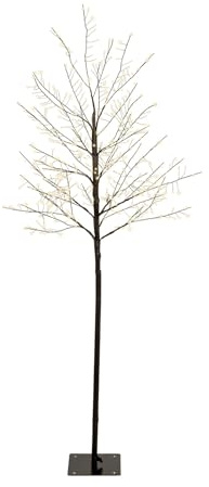 Rebecca Mobili Albero di Natale Stilizzato, Albero Luminoso, 480 led, PVC, Bianco Caldo, Decorazioni Natalizie, per Casa Esterno - Dimensioni: H 150 x Ø 60 cm - Art. HA2045