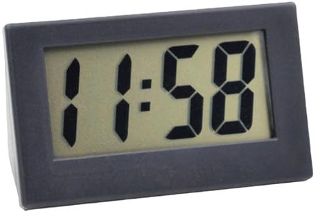Small Digital Travel Clock,Small Digital Clock,Dig-ital Cloc-k Battery Powered Only,LED Digita-l Electronic Cloc-k,Travel Clo-ck,Non Ticking Alarm Clo-ck,Bedside Cl-ocks,Sm-all Alarm Cl-ock,Black