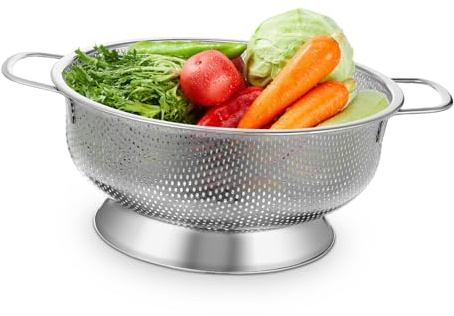 Scolabrodo in Acciaio Inox Manici, Cestello Filtrante