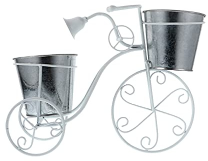 Gatuida 1pezzi Portavasi per Biciclette in Ferro Battuto Fioriera Forma di Bicicletta Decorazione da Giardino Portavasi Vaso per Fiori