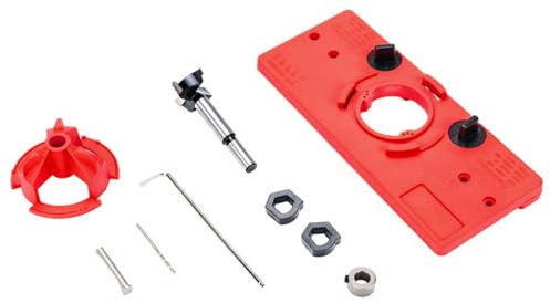 35mm Concealed Hinge Jigs Drilling Tool Set Suitable Door Hinges Tool for Cabinet Face Frame Cabinet Cupboard Mounting Jig