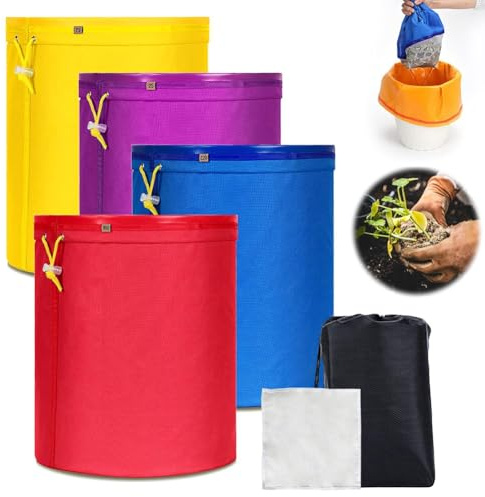 Remingtape Confezione da 4 sacchetti filtranti, set di sacchetti filtranti, filtro e sacchetto portaoggetti, sacchetti filtro per la crescita delle piante, sacchetti per la conservazione