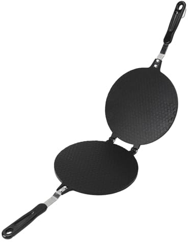 Keenso 8,7-tums nonstick våffeljärn för hemmabruk, istvättmaskin, snabb uppvärmning våffelskålmaskin för familjefrukost eller desserter, livsmedelsgodkänd aluminium