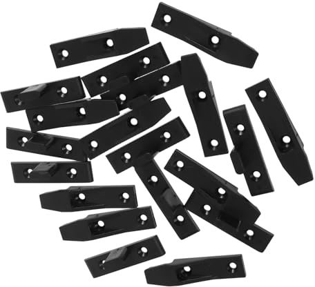 Hohopeti Raccordi Rapidi in Plastica per Giunti Mobili, Set da 10 Staffe per Pannelli e Fondo, Connettori per Montaggio a Sospensione di Armadi in Spazi Interni