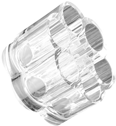 AMUSLESUR Caja Cilíndrica de Plástico Transparente Organizador Diseño Elegante, Organizador para Maquillaje para Cosméticos y Cremas Faciales en Escritorio