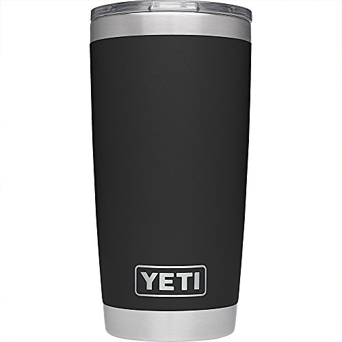 YETI Rambler 20 oz Stainless Steel Vacuum Insulated Tumbler with Lid, Black