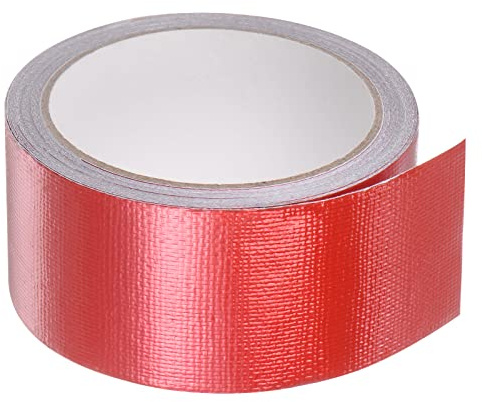 sourcing map Tarpaulin Repair Tape, 2 x24.6ft Waterproof Rip Stop Patch and Tent Repair Tape for Tear Resistant Tent Greenhouse, Red