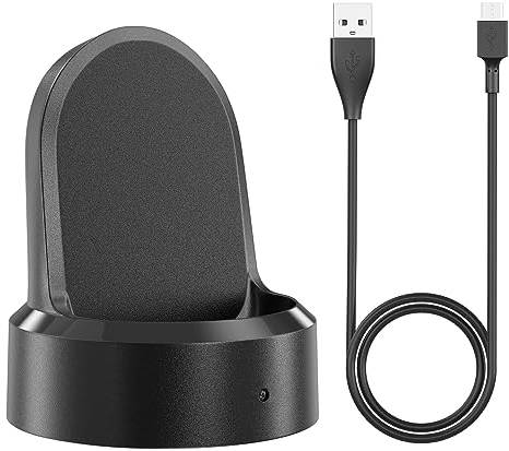 VANCLE Ladegerät für Samsung Gear S3 Frontier/Gear S3 Classic/Gear S2 / Gear Sport Ladekabel, Magnetisches Induktionsladegeräte, USB Fast Charging Kabel, Tragbares Ersatz Ladegeräte